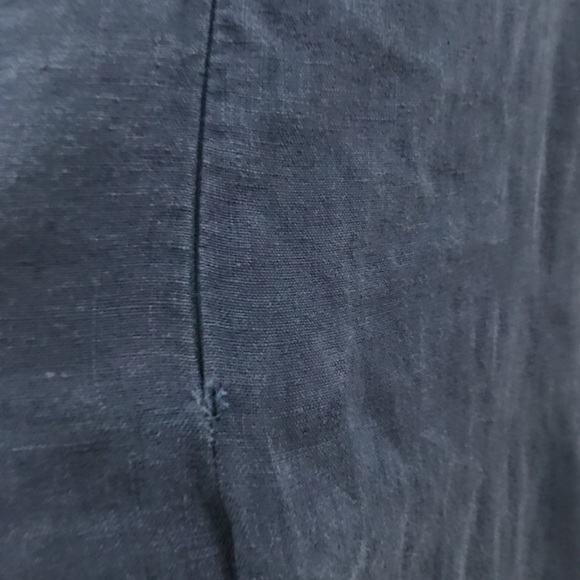 Suunday Navy Blue Linen Jumpsuit XS - Picture 2 of 7